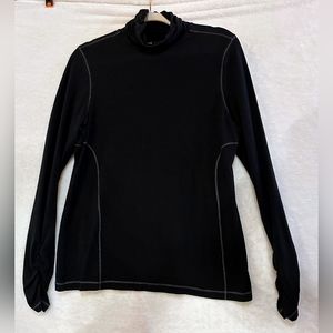 Aventura Black Cowl Neck Modal Stretch Casual Normcore Minimalist Sweater Large